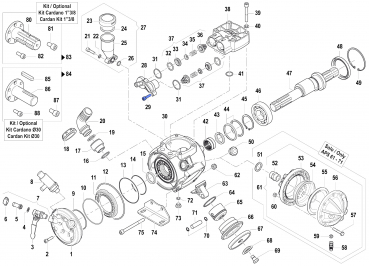 Screw 3609000600 for Comet Pumps APS 51-61-71