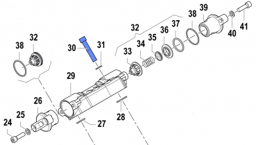 Screw 3609005700 for Comet Pump APS 145