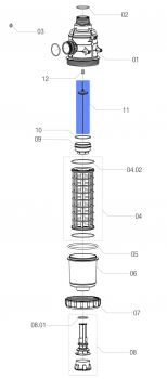 Arag Valve Lower 3142400080 for Filter Serie 314