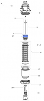 Arag O-Ring 314300060 Valve Body for Serie 317