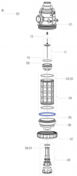 Arag O-Ring 316000050 for Filter Body Series 316