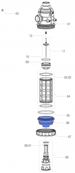 Arag Filter Bowl 3162400020 series 316