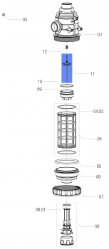 Arag Valve Lower 3162400080 for Filter Serie 316
