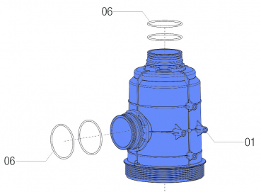 Arag Filter Body Series 319 with T9 connection