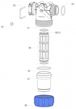 Arag Filter Cap Nut 3224000050 for Series 322