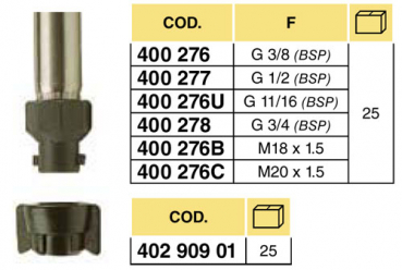 Preview: Arag Quick release fastener for a leverage ending