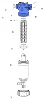 Arag Filter Body Series 326 with T5 connection