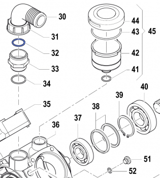 O-Ring for Comet Pump APS 96