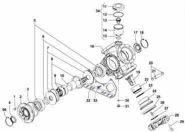 Screw 3607022000 for Comet PumpsIDS 1501-1701-2001
