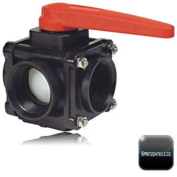 Arag 3-way ball valve with lateral fixing