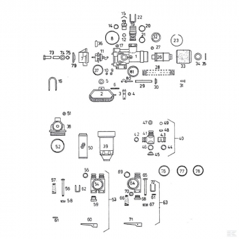 Preview: RAU double stopcock 34622 spare parts