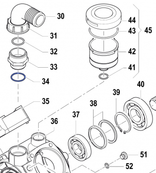 O-Ring 1210003200 for Comet Pump APS 96
