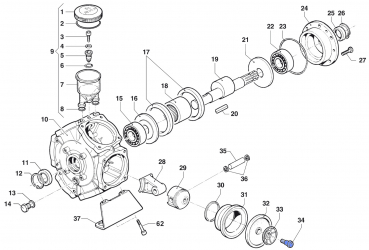 Screw Membran Holder 3605000500 for Comet BP 205 K
