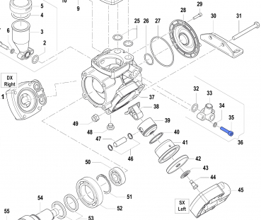 Screw 3609016500 for Comet Pumps APS 31-41