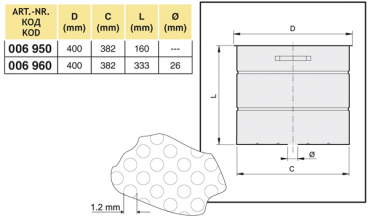 Preview: Arag basket filter made of V2A