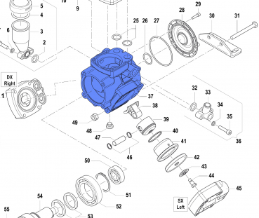 Pump Crankcase 0403014700 for Comet APS 31-41