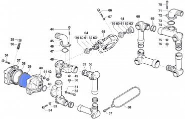 Diaphragm Support Cap 0460003600 for Comet BP 151-171 K