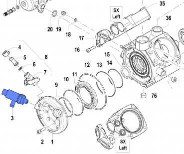 Safety Valve Kit 1219005100 for Comet Pump APS 96