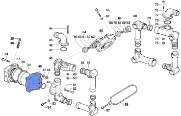 Pressure Accumulator Fastener 0002002400 for Comet Pump BP 151-171 K
