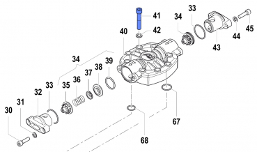 Screw 3609005700 for Comet Pumps APS 141-166