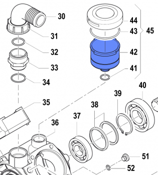 Volumetric Compensator 0421001200 for Comet Pump APS 96
