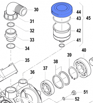 Compensator Cover for Comet Pump APS 96