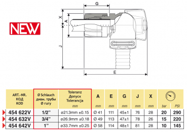 Preview: Arag EASYFIT drain valve rod end
