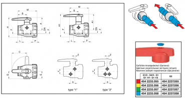 Preview: Arag ball valve series 455 A extended handle