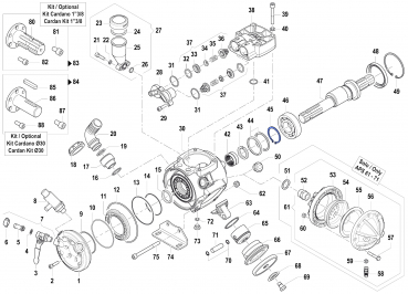 Outer Seeger 3019000100 for Comet Pumps APS 51-61-71