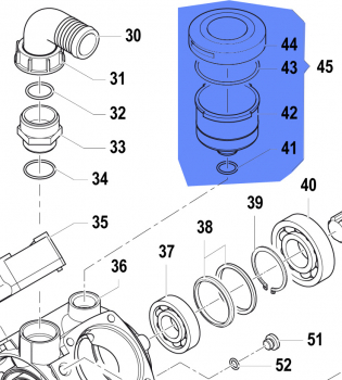 Volumetric Compensator Kit 1208001500  for Comet Pump APS 96