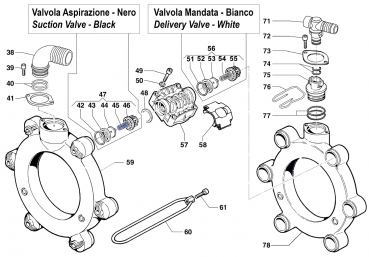 Spring 1802028600 for Comet Pumps BP 241-281 K