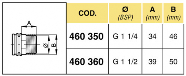 Preview: Arag hose fitting with external thread for 3-way by-pass