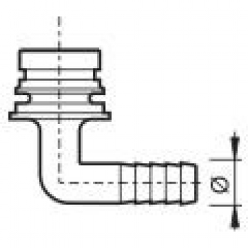 Arag Hose fitting 90° for valves