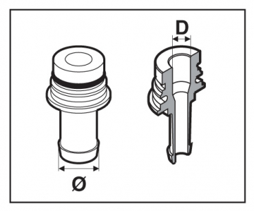 Preview: Arag Hose connection straight up to 40 bar