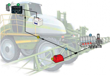 Arag Cable for Control units + drain valve with Control box series 4669