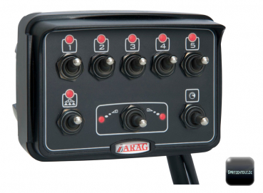 Control box for crop spraying