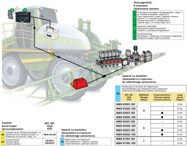 Cable for control box scheme