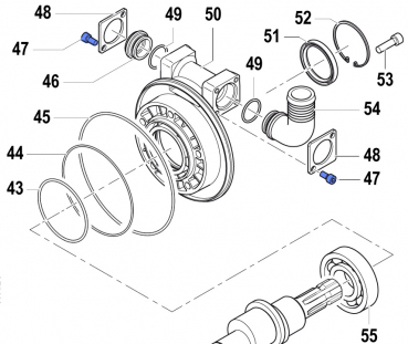 Screw 3609016400 for Comet Pumps APS 101-121