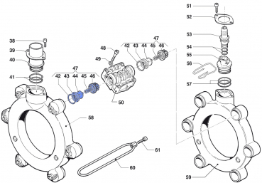 Suction-Delivery-Valve 1220004600 for Comet BP 205 K