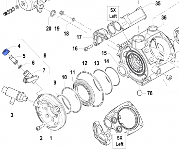 Wing Nut 1200003800 for Comet Pumps APS 101-121