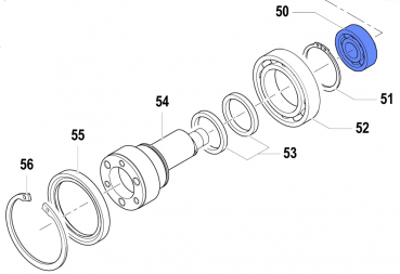 Ball Bearing 0438006600 for Comet Pumps APS 31-41