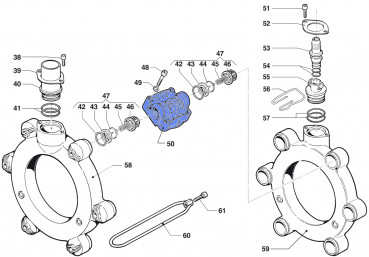 Pump Manifold 3218012300 for Comet BP 205 K