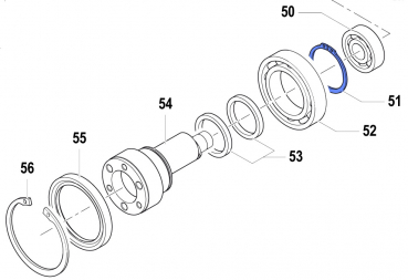 Outer Seeger 3019000100 for Comet Pumps APS 31-41