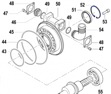 Inner Seeger 3020000700 for Comet Pumps APS 101-121