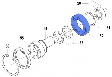 Ball Bearing 0438000100 for Comet Pumps APS 31-41