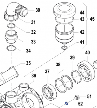 O-Ring 1210004400 for Comet Pump APS 96