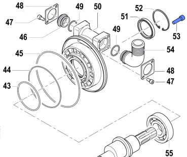 Screw 3609000900 for Comet Pumps APS 101-121