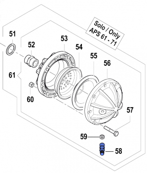 Air Valve 3610000300 for Comet Pumps APS 61-71