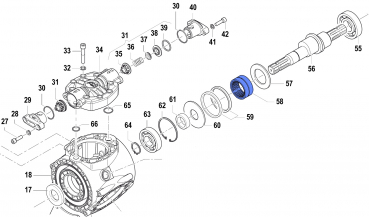 Roller Bearing 0437000400 for Comet Pumps APS 101-121