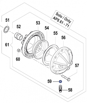 Gasket 1209003300 for Comet Pumps APS 61-71
